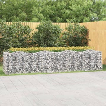 vidaXL Schanskorf gewelfd verhoogd 400x100x100 cm, Tuin en Terras, Verzenden, Nieuw
