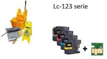Brother LC-123 serie reinigingscartridges SET inktmedia huis, Verzenden, Nieuw