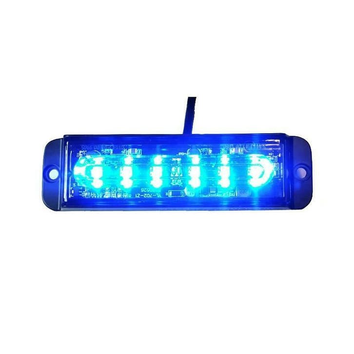 Bumper flitser - BLAUW - E keurmerk - R65 - 6 LED, Autos : Pièces & Accessoires, Éclairage, Envoi