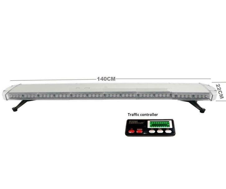 140cm LED zwaailamp - ORANJE lichtbalk - met traffic, Auto-onderdelen, Verlichting, Verzenden