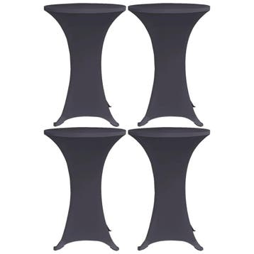 vidaXL Tafelhoes stretch 4 st 70 cm antraciet, Verzenden