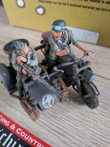 King & Country 1:30 - Model militair voertuig - Moto avec