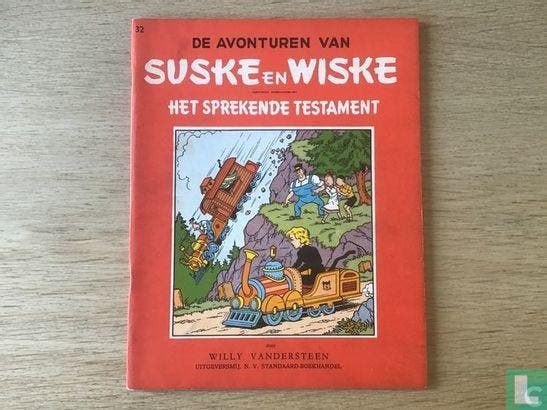 Suske en Wiske - Het sprekende testament - 1958, Livres, BD, Envoi
