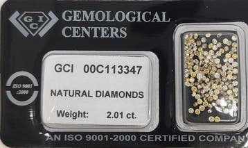 Sans prix de réserve - 155 pcs Diamant (Couleur naturelle) -, Bijoux, Sacs & Beauté, Pierres précieuses