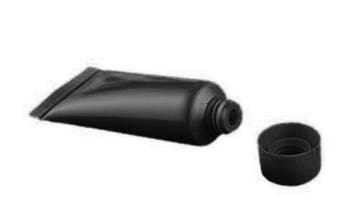 Set van 50 hervulbare, lege tubes (10 ml, zwart), Verzenden, Nieuw