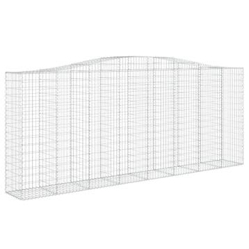 vidaXL Schanskorf gewelfd 400x50x160/180 cm gegalvaniseerd, Tuin en Terras, Verzenden, Nieuw