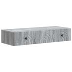 vidaXL Wandgemonteerde Zijtafel Grijs sonoma 87,5 x 34,5 x, Huis en Inrichting, Kasten | Overige, Verzenden, Nieuw