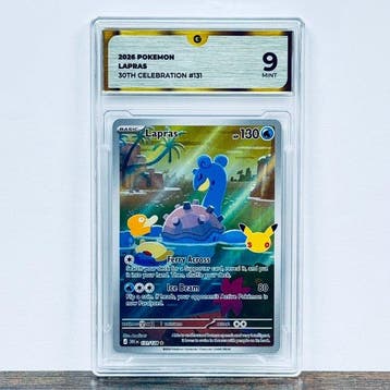 Pokémon Graded card - Lapras 131 - 30th Anniversary –