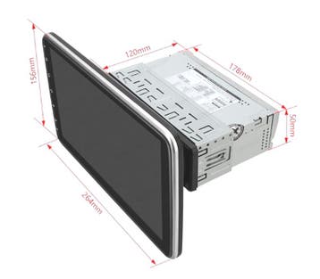 Autoradio Gps 1 Din Android 12 Tactile Lcd 10, Verzenden, Nieuw