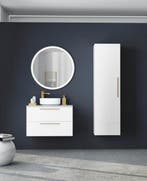 Gama Badmeubel Met Waskom 80 Cm ( Onderkast + Topblad MARMER, Ophalen of Verzenden, Nieuw