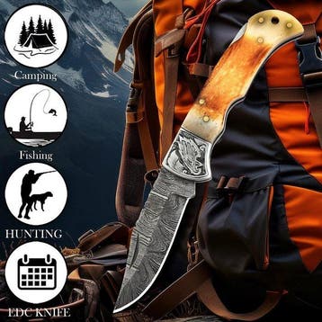 Hekito - Keukenmes - EDC-mes & kampeer mes - Exclusieve