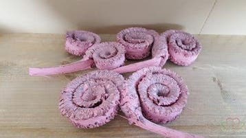 Palm Mule Ring Palm Male Ring Roze 15 stuks
