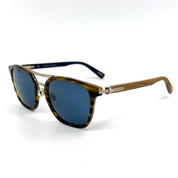 Chopard - *NEW* - Brown Acetate & Gold Metal & Wood - Blue, Nieuw