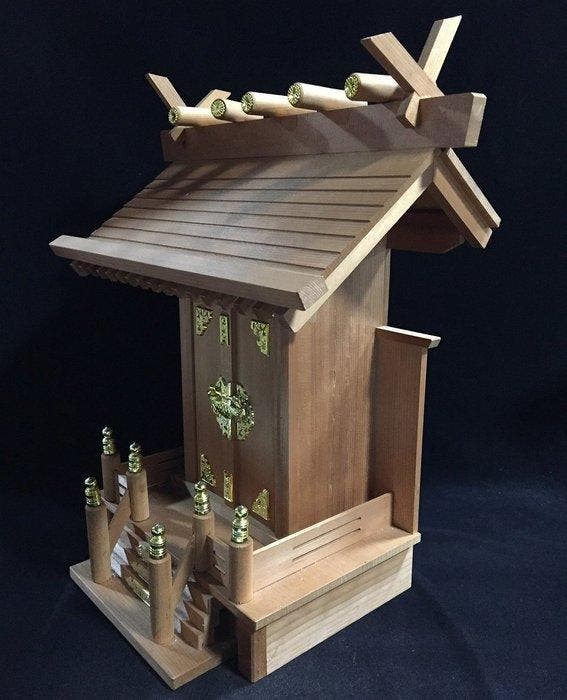 Traditional Japanese Wooden Kamidana Shinto Home Shrine -, Antiek en Kunst, Antiek | Overige Antiek