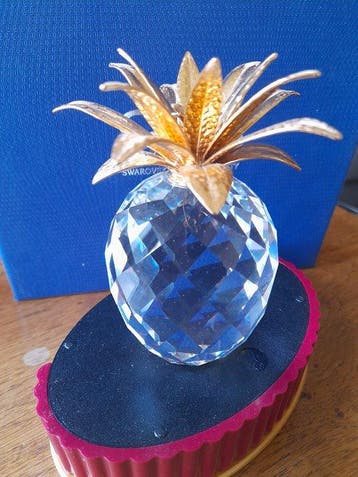 Swarovski - Beeldje - Pineapple big Gold - 010044 - Box -