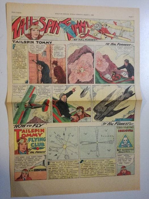 Tailspin Tommy - 20 Krantpaginas - 1933/1937, Boeken, Strips | Comics