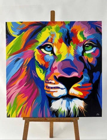 Nguyn Van Pho - Le Regard du PopArt 80 80 cm