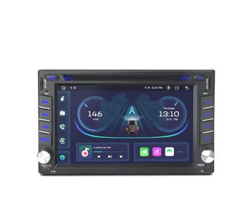 Autoradio Android 12 Gps Dvd 2Din Hd Touch Bluetooth Usb Sd, Verzenden, Nieuw