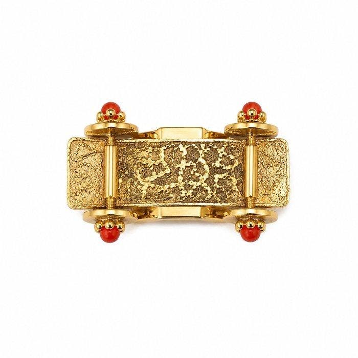 Pendentif - 18 carats Or jaune Corail - Corail, Bijoux, Sacs & Beauté, Bijoux anciens