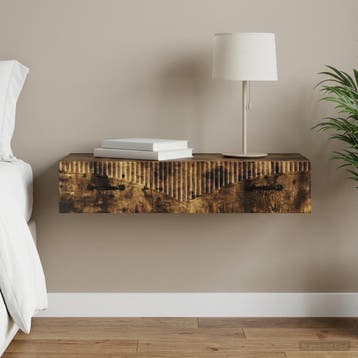 vidaXL Wandgemonteerde Zijtafel 87,5 x 34,5 x 17 cm Bewerkt, Verzenden, Nieuw