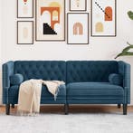 Blauwe Chesterfield bank - 30% korting! Retour deal, Huis en Inrichting, Verzenden, Minder dan 75 cm, 150 tot 200 cm, Chesterfield