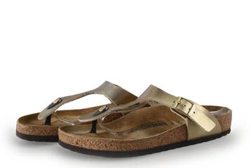 Birkenstock Slippers in maat 40 Goud, Slippers, Overige kleuren, Verzenden, Gedragen
