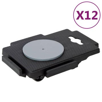 vidaXL Verhuishondjes met 8 wielen 12 st 150 kg polypropeen, Verzenden, Nieuw
