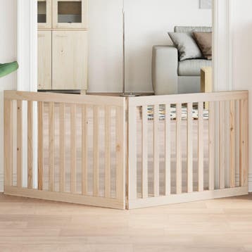 vidaXL Hondenhek opvouwbaar 2 panelen 160 cm populierenhout, Verzenden