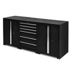 Datona Werkplaatskasten set PRO XL - Zwart - Datona, Ophalen of Verzenden, Nieuw