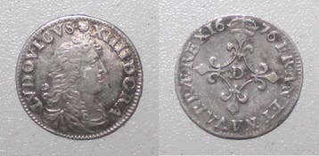 France Frankreich Km 232 Ludwig Xiv 4 Sols Von Traitants..., Verzenden