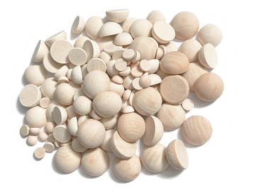 Set van 100 halve bollen (diameter: 20 mm, dikte: 10 mm, sc, Verzenden