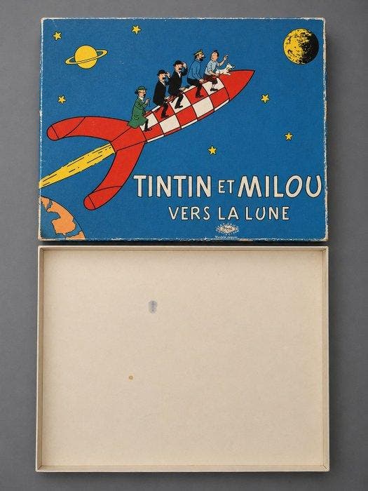 Hergé - Bordspel - Tintin et Milou Vers la Lune - Papier, Boeken, Strips | Comics
