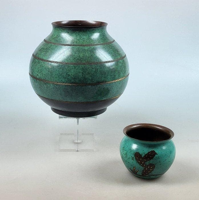 WMF - Vase (2) - Métal - Ikora, Antiquités & Art, Art | Objets design
