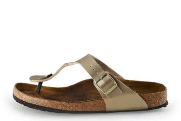Birkenstock Sandalen in maat 39 Goud, Overige kleuren, Verzenden, Sandalen of Muiltjes, Gedragen