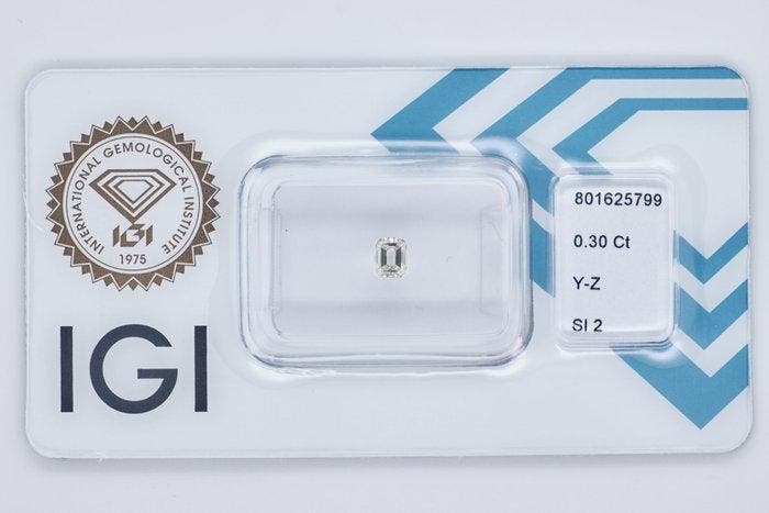 Zonder minimumprijs - 1 pcs Diamant (Natuurlijk) - 0.30 ct -, Handtassen en Accessoires, Edelstenen