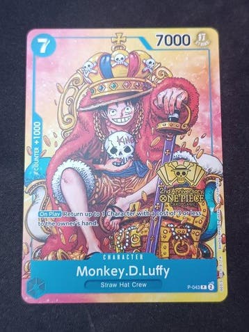 One Piece - 1 Card - One Piece - Monkey D. Luffy, Nieuw