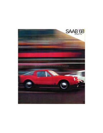1968 SAAB SONETT V4 BROCHURE ENGELS