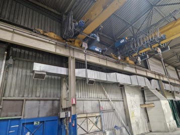 Demag enkelligger bovenloopkraan ± 23.900mm x 2x5t 001662U, Doe-het-zelf en Bouw, Gereedschap | Overige machines, Ophalen, Gebruikt