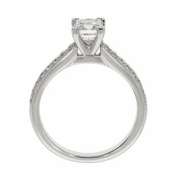 Zonder minimumprijs - Ring Platina - 1.19ct. tw. Diamant, Nieuw