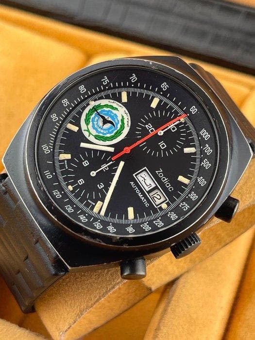 Zodiac - Chronograph 280GX Libyan Air Force - 280 GX - 7750, Handtassen en Accessoires, Horloges | Heren