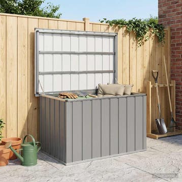 vidaXL Tuinbox 109x67x65 cm grijs, Tuin en Terras, Verzenden, Nieuw