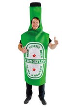 Bierfles Pak Foam Kostuum Groen One Size Bierpak Schuim Fles, Ophalen of Verzenden, Nieuw