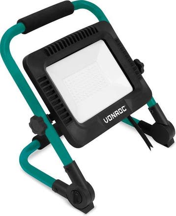 2dekans | VONROC Led werklamp 50W – Opvouwbaar – Kantelbaar, Bricolage & Construction, Ophalen of Verzenden