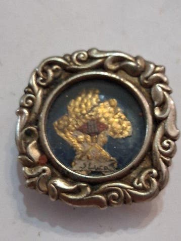 Reliekhouder - Legering, Papier, Textiel, Glas - 20e eeuw -