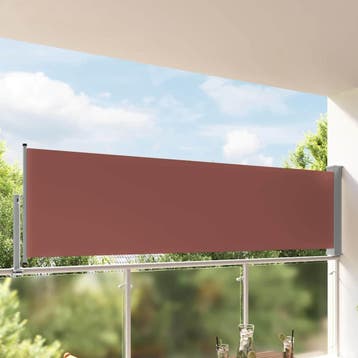 vidaXL Tuinscherm uittrekbaar 100x300 cm bruin, Verzenden, Nieuw