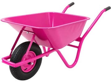 Veiling - Kruiwagen 100 Liter Roze – Draagvermogen 250 kg, Nieuw