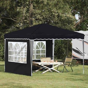vidaXL Pop-up Feesttent 288 x 288 x 245 cm Antraciet Oxford, Verzenden, Nieuw