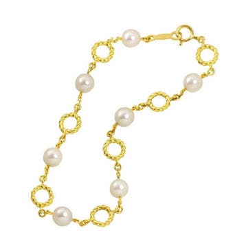 Mikimoto - Armband - 18 karaat Geel goud