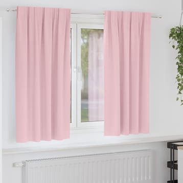 vidaXL Blackout Gordijnen met Ringen 2 st Babyroze 175 x 140, Verzenden, Nieuw