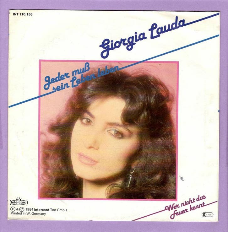 Giorgia Lauda – Jeder Muß Sein Leben Leben / Wer Nicht Das F, CD & DVD, Vinyles Singles, Enlèvement ou Envoi